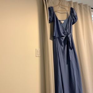 Slate Blue Bridesmaids Dress